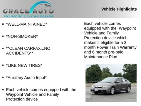 Photos of 2011 Honda Civic LX for sale in Richmond, VA at Grace Auto Sales