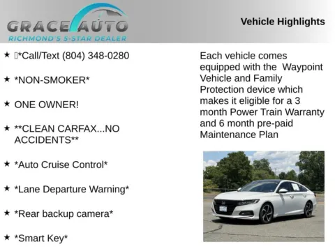 Photos of 2020 Honda Accord Sport for sale in Richmond, VA at Grace Auto Sales