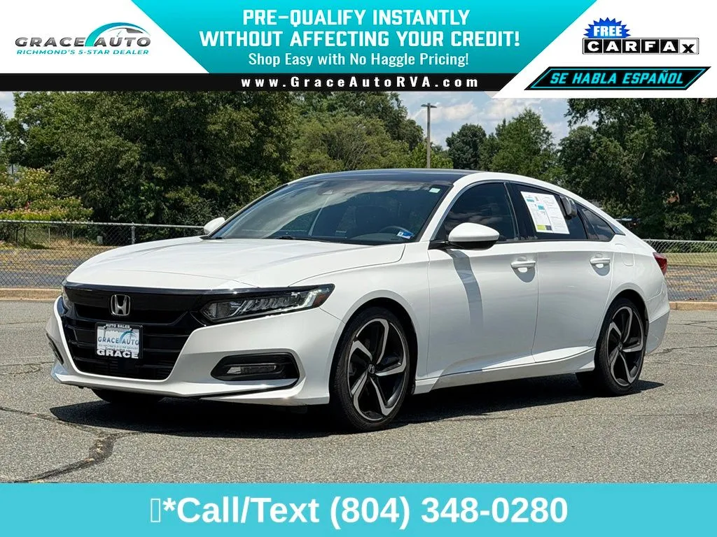 White 2020 Honda Accord Sport for sale in Richmond, VA