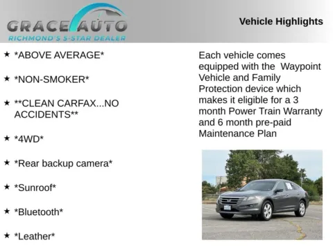 Photos of 2012 Honda Crosstour EX-L for sale in Richmond, VA at Grace Auto Sales