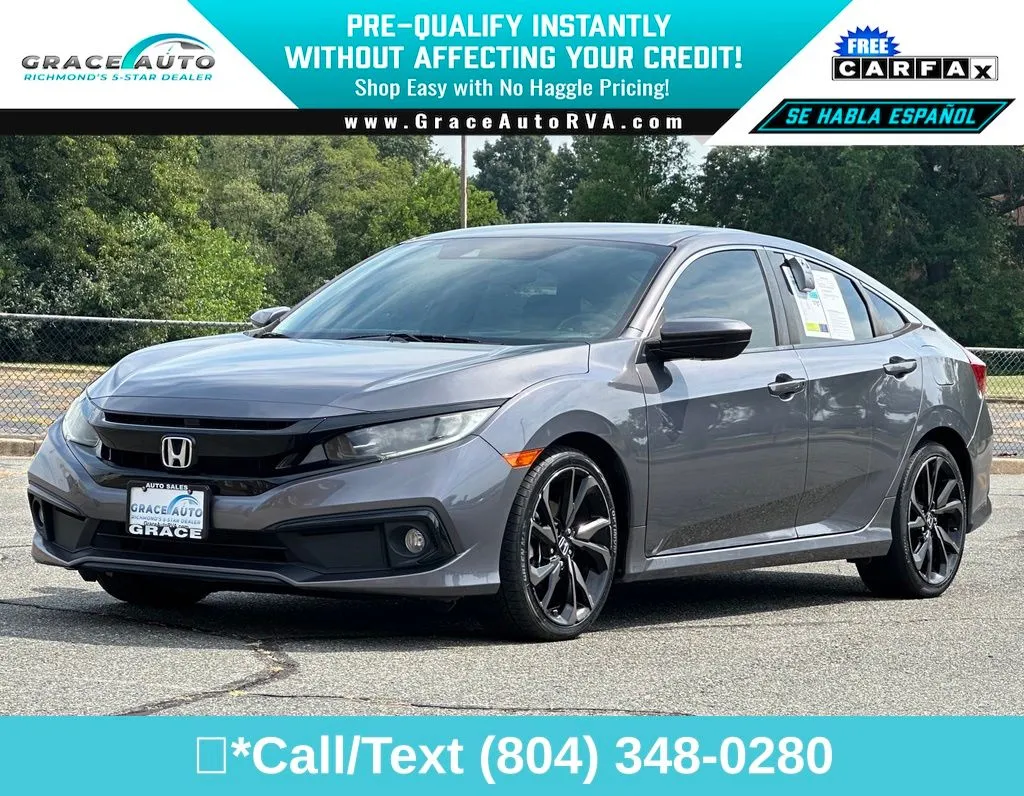 Gray 2019 Honda Civic Sport for sale in Richmond, VA