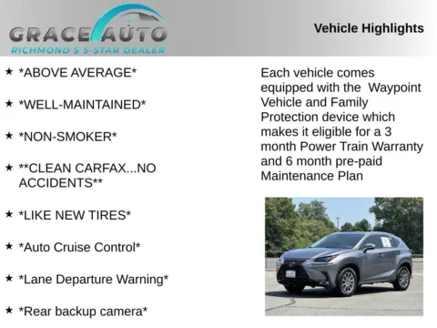 Photos of 2020 Lexus NX 300 Base for sale in Richmond, VA at Grace Auto Sales