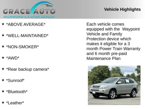 Photos of 2008 Lexus RX 400h for sale in Richmond, VA at Grace Auto Sales