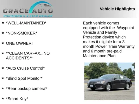 Photos of 2015 Lexus ES 350 for sale in Richmond, VA at Grace Auto Sales