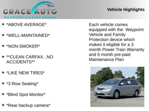 Photos of 2015 Toyota Sienna XLE for sale in Richmond, VA at Grace Auto Sales