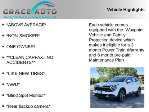 Photos of 2023 Kia Sportage Hybrid EX for sale in Richmond, VA at Grace Auto Sales
