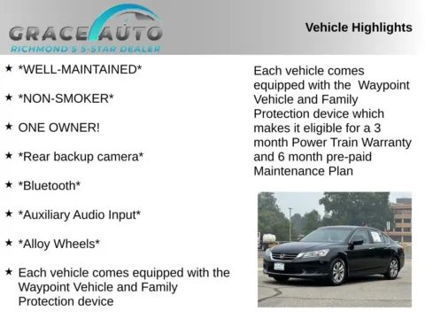 Photos of 2013 Honda Accord LX for sale in Richmond, VA at Grace Auto Sales