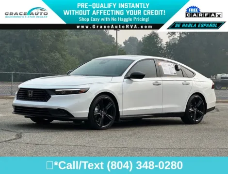 White 2023 Honda Accord Hybrid Sport-L for sale in Richmond, VA