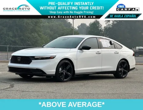 White 2023 Honda Accord Hybrid Sport-L for sale in Richmond, VA