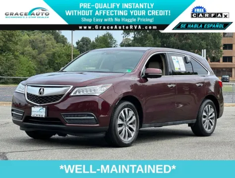 Red 2014 Acura MDX 3.5L Technology Package for sale in Richmond, VA