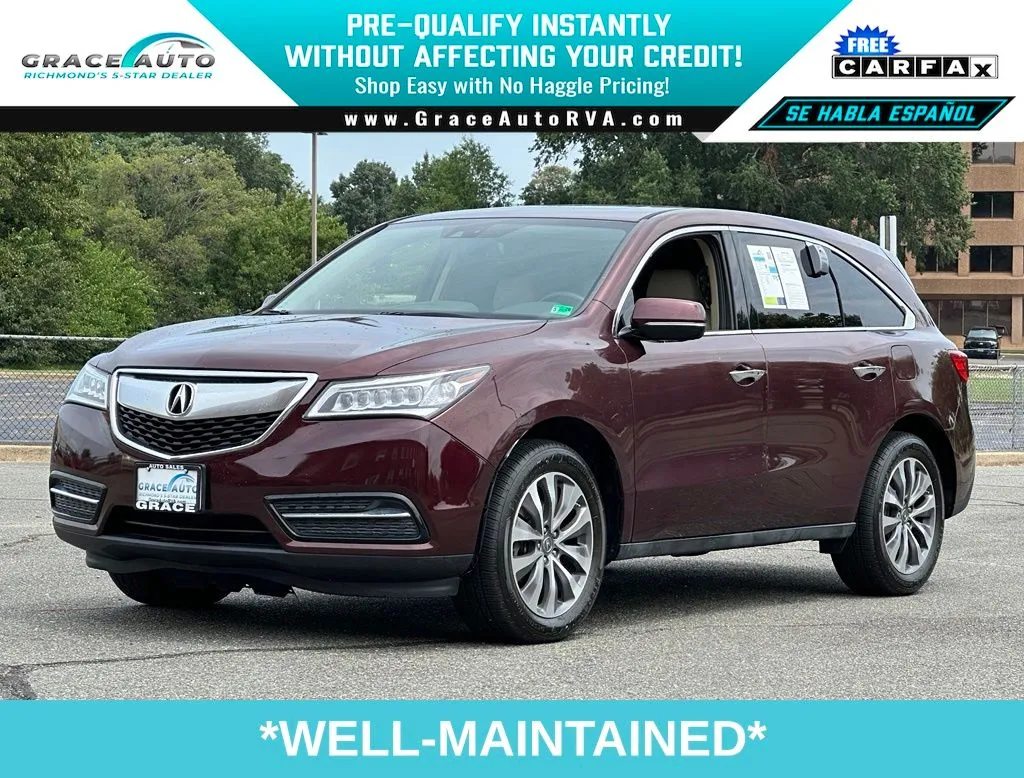 Red 2014 Acura MDX 3.5L Technology Package for sale in Richmond, VA