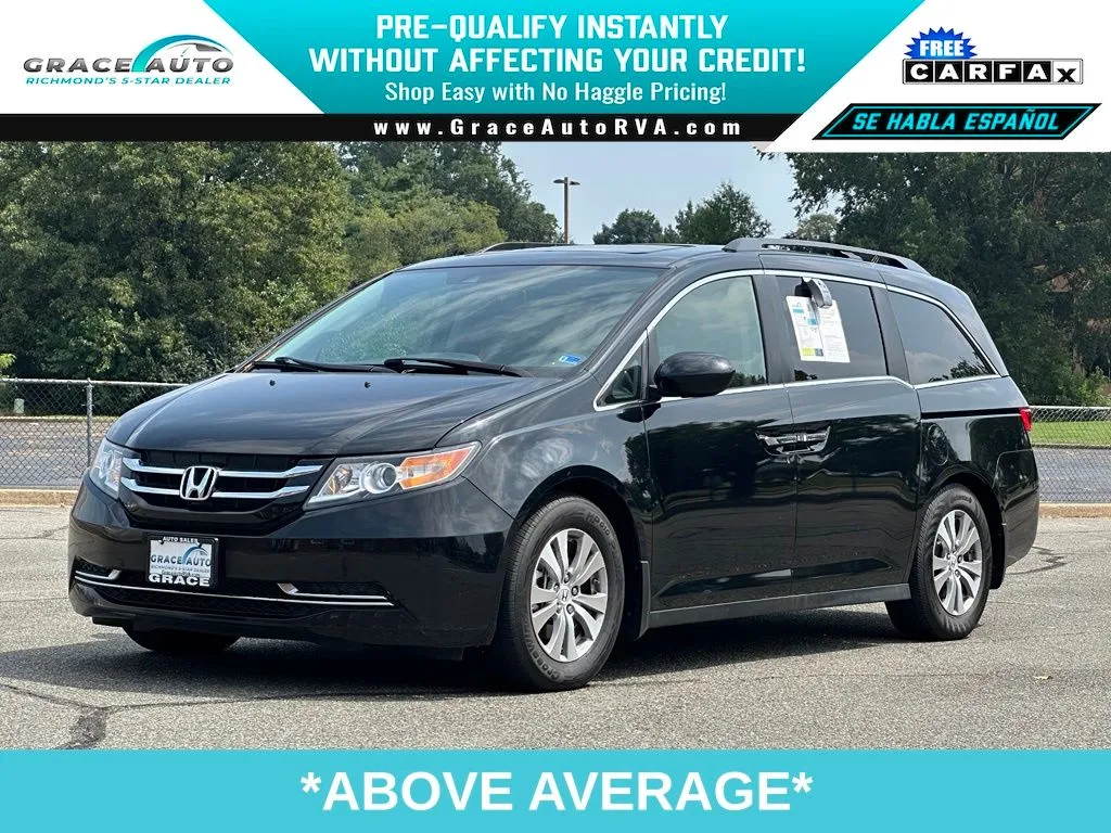Black 2014 Honda Odyssey EX-L for sale in Richmond, VA