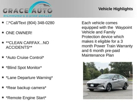 Photos of 2023 Hyundai Elantra SEL for sale in Richmond, VA at Grace Auto Sales