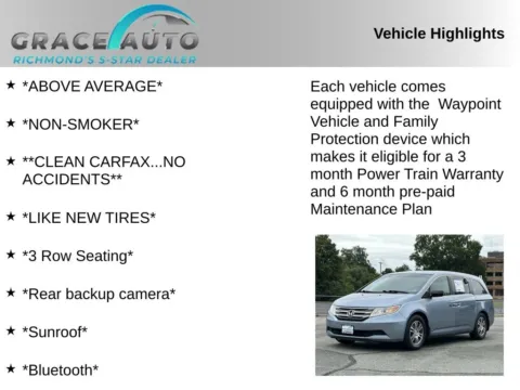 Photos of 2012 Honda Odyssey EX-L for sale in Richmond, VA at Grace Auto Sales