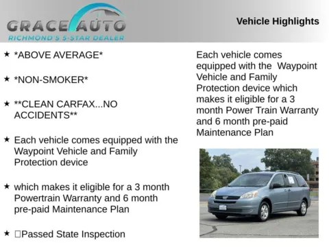 Photos of 2005 Toyota Sienna CE for sale in Richmond, VA at Grace Auto Sales