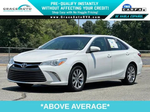 White 2015 Toyota Camry XLE for sale in Richmond, VA