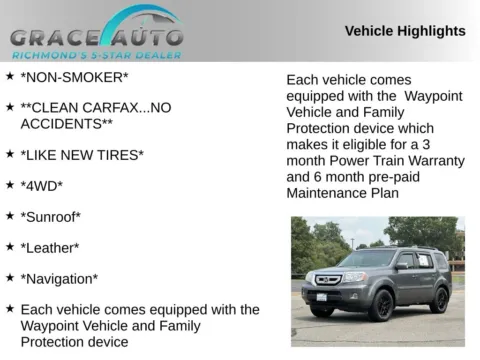 Photos of 2011 Honda Pilot Touring for sale in Richmond, VA at Grace Auto Sales