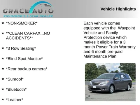 Photos of 2014 Toyota Sienna XLE for sale in Richmond, VA at Grace Auto Sales
