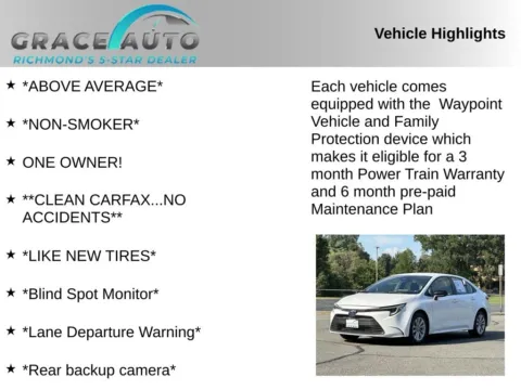 Photos of 2025 Toyota Corolla Hybrid LE for sale in Richmond, VA at Grace Auto Sales