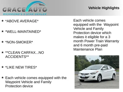 Photos of 2013 Hyundai Elantra GLS for sale in Richmond, VA at Grace Auto Sales