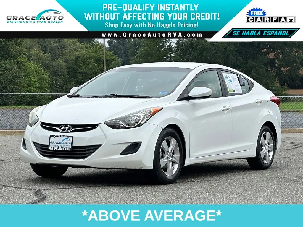 White 2013 Hyundai Elantra GLS for sale in Richmond, VA