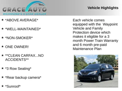 Photos of 2011 Toyota Sienna XLE for sale in Richmond, VA at Grace Auto Sales