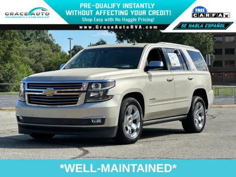 Silver 2015 Chevrolet Tahoe LTZ for sale in Richmond, VA