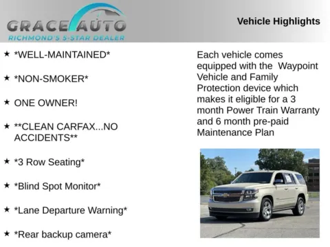 Photos of 2015 Chevrolet Tahoe LTZ for sale in Richmond, VA at Grace Auto Sales