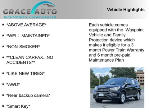Photos of 2015 Honda CR-V EX for sale in Richmond, VA at Grace Auto Sales