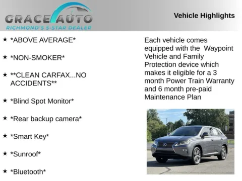 Photos of 2013 Lexus RX 450h for sale in Richmond, VA at Grace Auto Sales