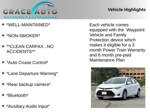 Photos of 2017 Toyota Corolla LE for sale in Richmond, VA at Grace Auto Sales