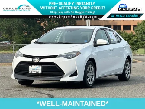 White 2017 Toyota Corolla LE for sale in Richmond, VA