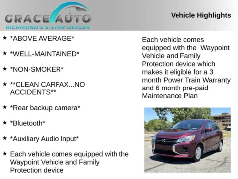 Photos of 2024 Mitsubishi Mirage ES for sale in Richmond, VA at Grace Auto Sales