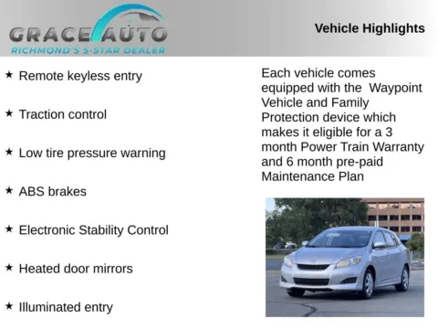 Photos of 2012 Toyota Matrix L for sale in Richmond, VA at Grace Auto Sales