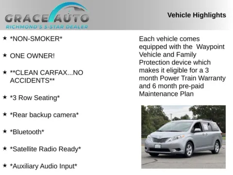 Photos of 2015 Toyota Sienna LE for sale in Richmond, VA at Grace Auto Sales