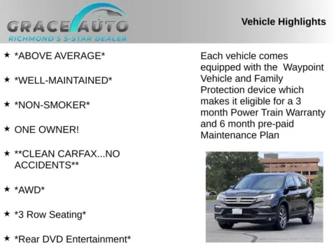 Photos of 2017 Honda Pilot Touring for sale in Richmond, VA at Grace Auto Sales
