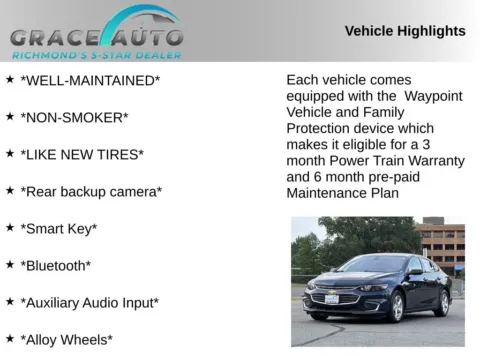 Photos of 2016 Chevrolet Malibu LS for sale in Richmond, VA at Grace Auto Sales