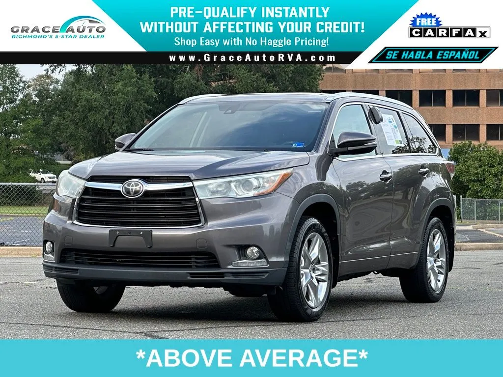 Gray 2014 Toyota Highlander Limited Platinum V6 for sale in Richmond, VA