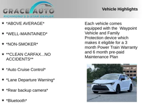 Photos of 2024 Toyota Corolla LE for sale in Richmond, VA at Grace Auto Sales