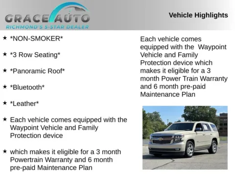 Photos of 2015 Chevrolet Tahoe LTZ for sale in Richmond, VA at Grace Auto Sales