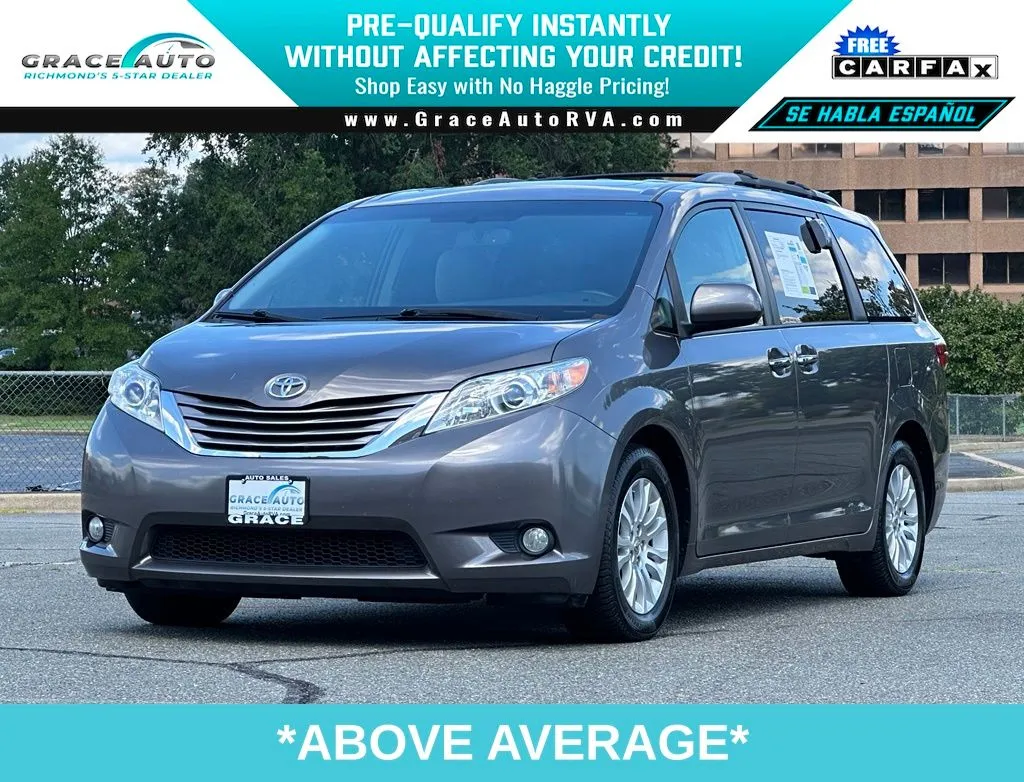 Gray 2017 Toyota Sienna XLE for sale in Richmond, VA