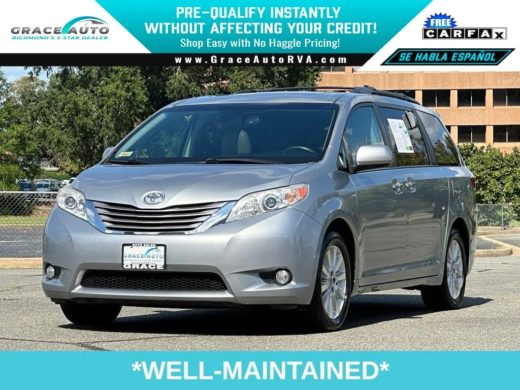 Silver 2016 Toyota Sienna XLE Premium for sale in Richmond, VA