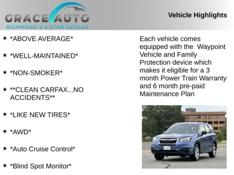 Photos of 2018 Subaru Forester 2.5i for sale in Richmond, VA at Grace Auto Sales
