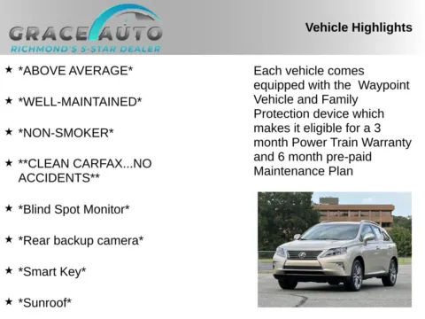 Photos of 2015 Lexus RX 350 for sale in Richmond, VA at Grace Auto Sales