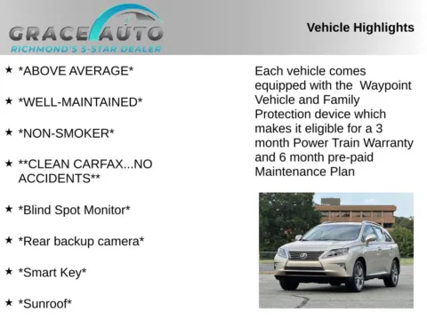 Photos of 2015 Lexus RX 350 for sale in Richmond, VA at Grace Auto Sales