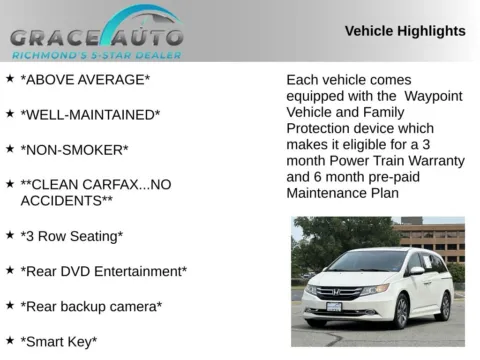 Photos of 2016 Honda Odyssey Touring Elite for sale in Richmond, VA at Grace Auto Sales