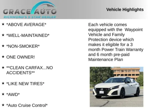 Photos of 2024 Nissan Altima 2.5 SR for sale in Richmond, VA at Grace Auto Sales