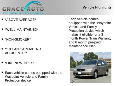 Photos of 2004 Honda Odyssey EX for sale in Richmond, VA at Grace Auto Sales