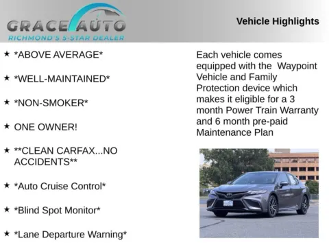 Photos of 2023 Toyota Camry SE for sale in Richmond, VA at Grace Auto Sales