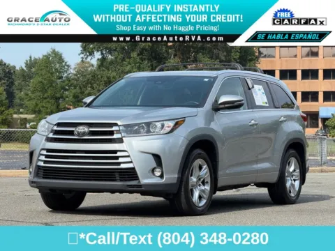 Silver 2017 Toyota Highlander Limited for sale in Richmond, VA